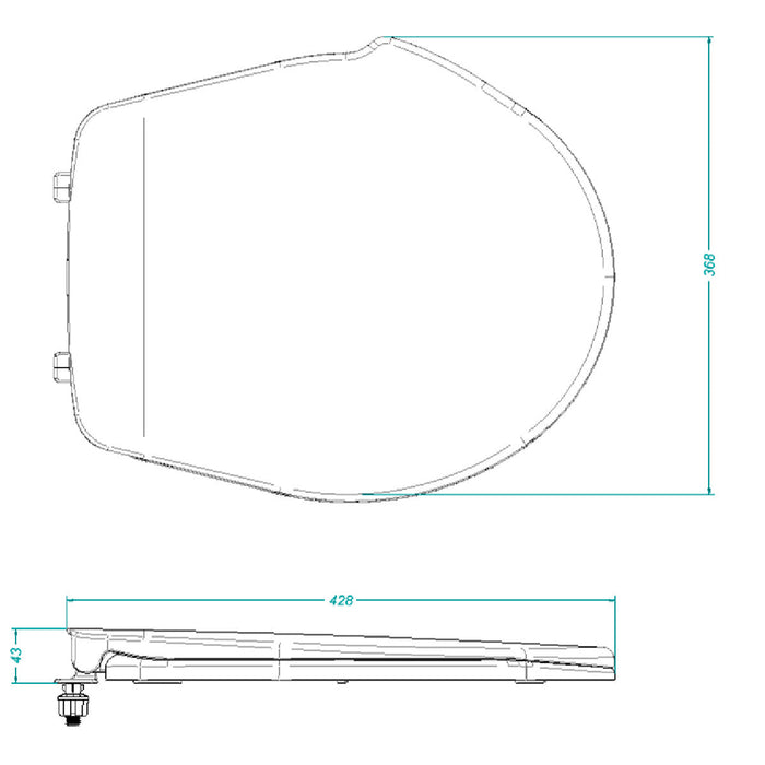 Asiento conforto redondo blanco marca corona