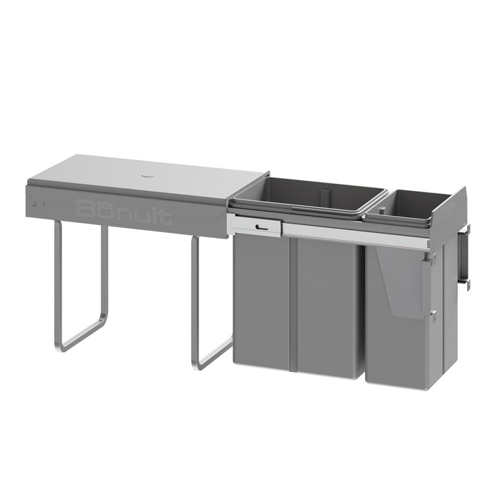 Basurero extraíble cierre amortiguado