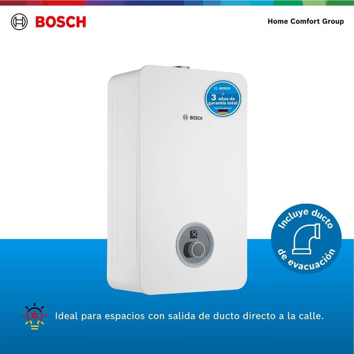 Calentador de agua 11 litros tiro forzado de paso a gas natural Therm 2400 F
