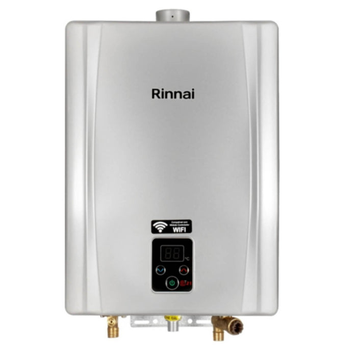 Calentador de paso agua 17 lts a gas propano color gris