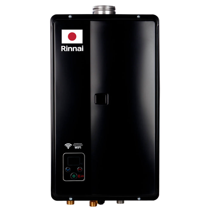 Calentador de paso a gas natural 23 litros marca Rinnai