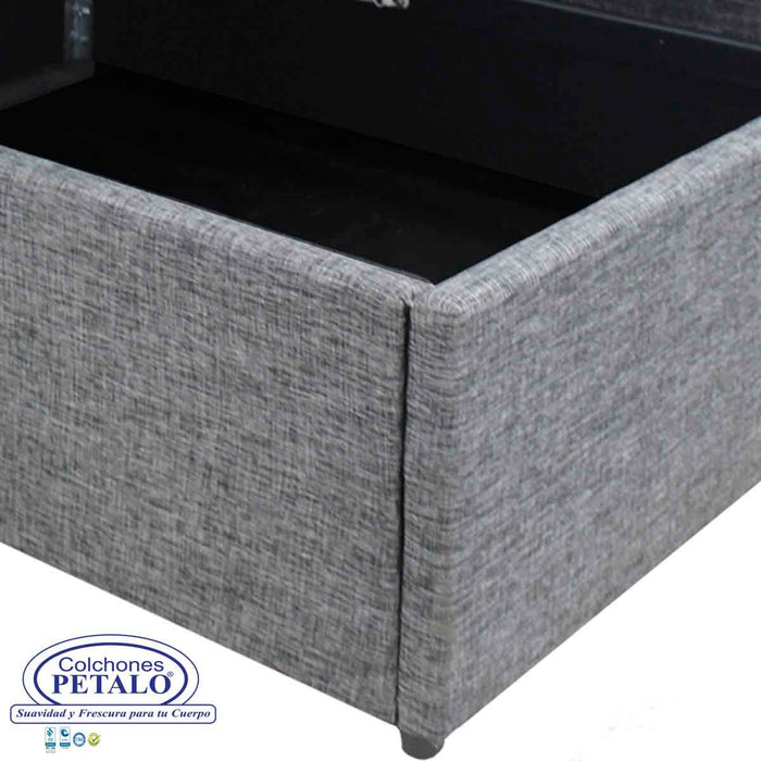 Cama baúl pétalo 100x190 cm