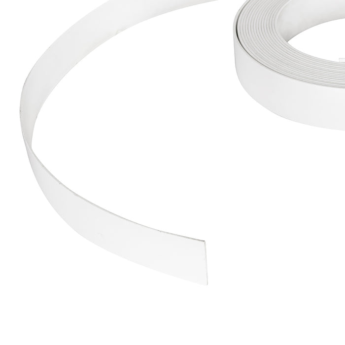 Canto semirigido alto brillo color blanco