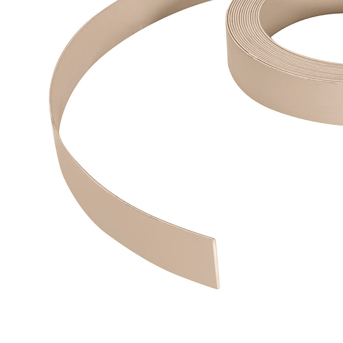 Canto semirigido alto brillo color latte