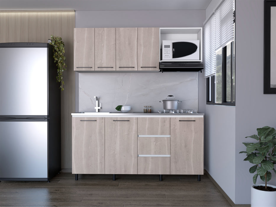 Cocina Integral 180 Elied, Blanco Duqueza y Bardolino