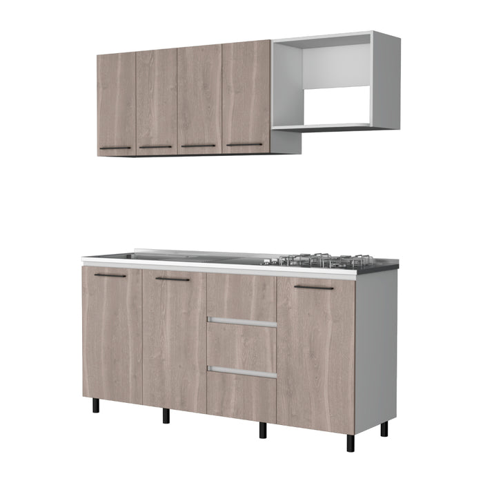 Cocina Integral 180 Elied, Blanco Duqueza y Bardolino