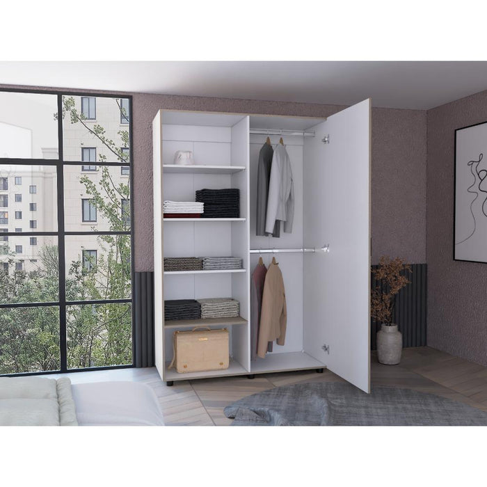 Closet Eco, 184x120 Bardolino y Blanco