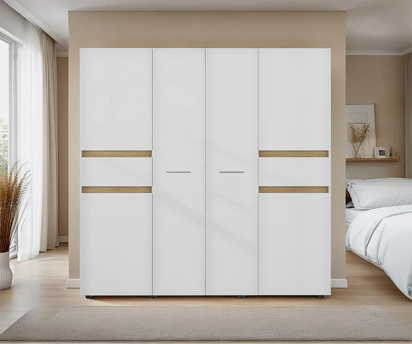 Closet Grande Imperial 200x200 Blanco y Fresno Europeo