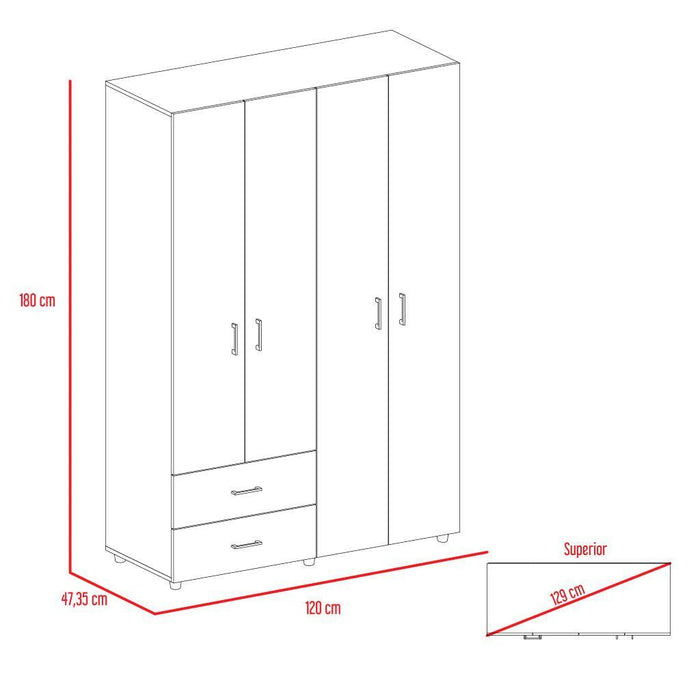 Closet Arkola, Milan y Wengue 180x120