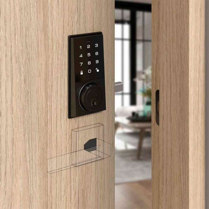 Cerrojo de seguridad digital inteligente para entrada principal con 3 tipos de apertura