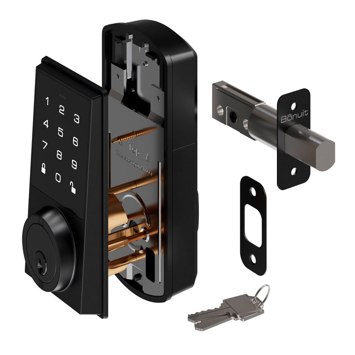 Cerrojo de seguridad digital inteligente para entrada principal con 3 tipos de apertura