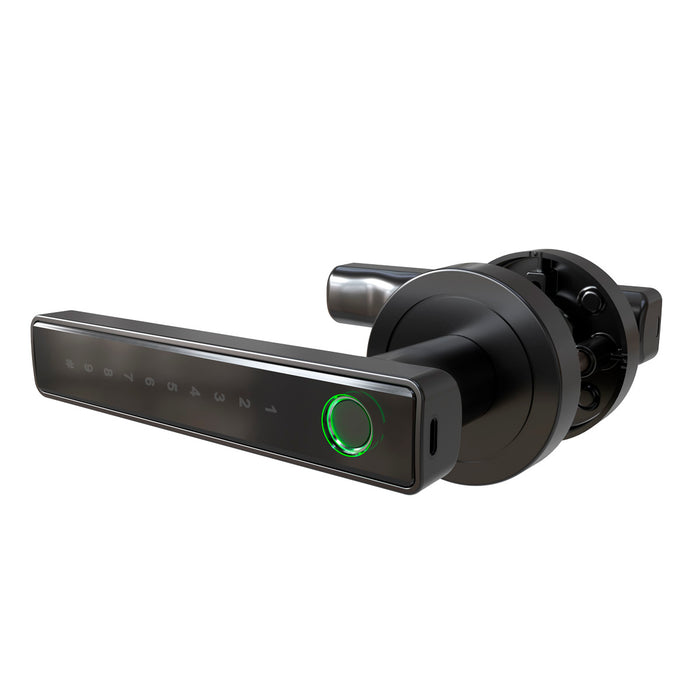 Cerradura chapa palanca digital inteligente para entrada principal con 4 formas de apertura