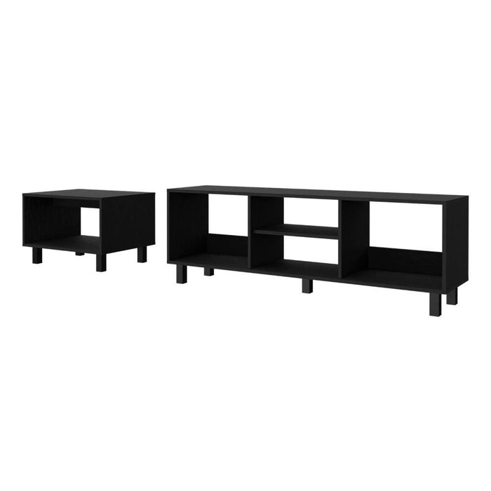 Combo para Sala Pity, Wengue, Incluye Mesa para TV 65" y Mesa de Centro