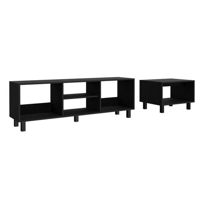 Combo para Sala Pity, Wengue, Incluye Mesa para TV 65" y Mesa de Centro