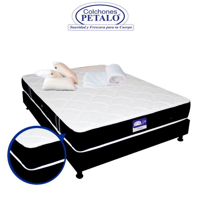 Colchón pétalo celeste 160x190x22 cm