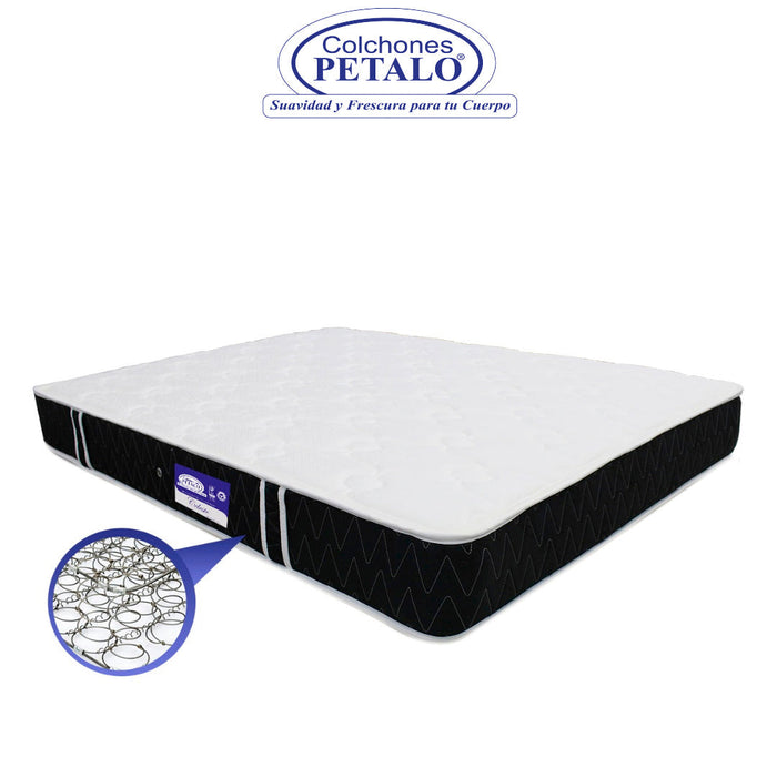 Colchón pétalo celeste 100x190x22 cm