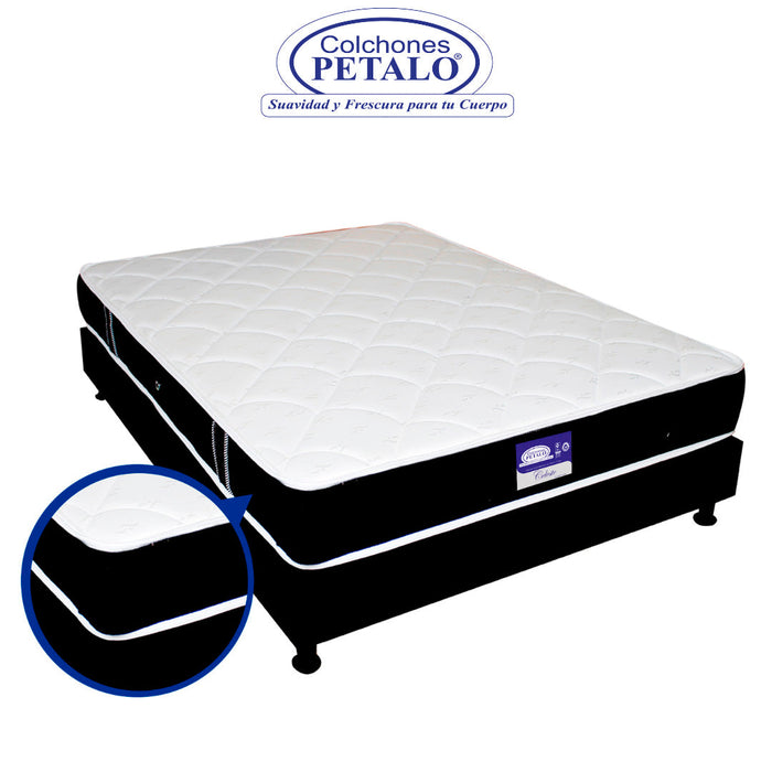 Colchón pétalo celeste 100x190x22 cm