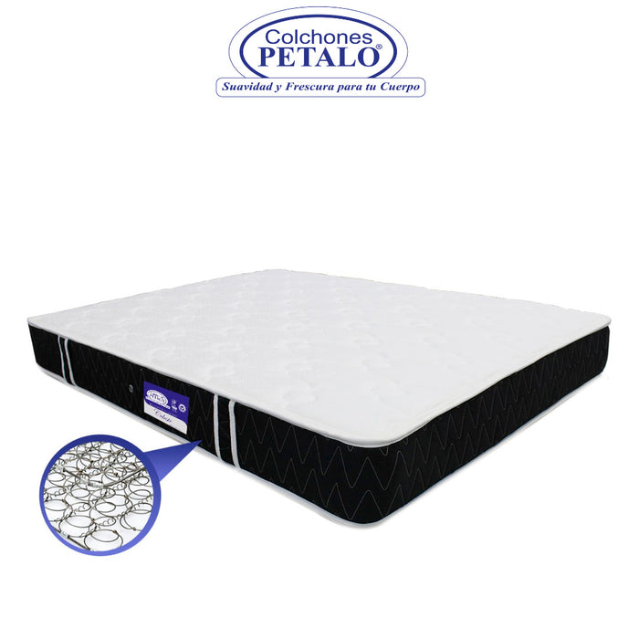 Colchón pétalo celeste 120x190x22 cm