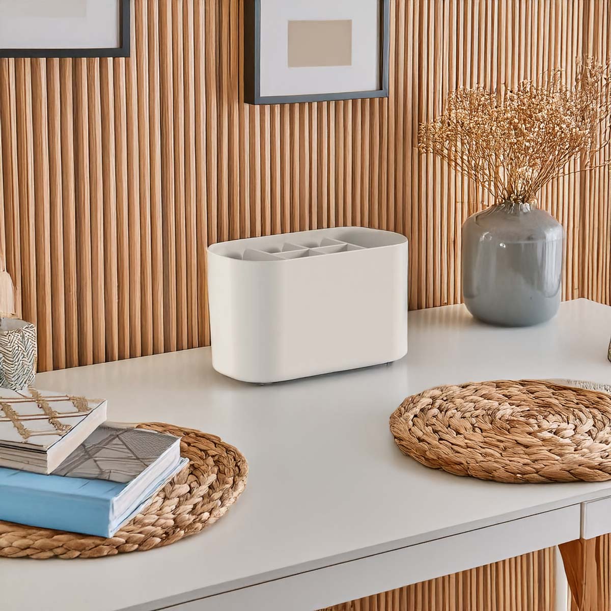 Organizador con separadores bold beige