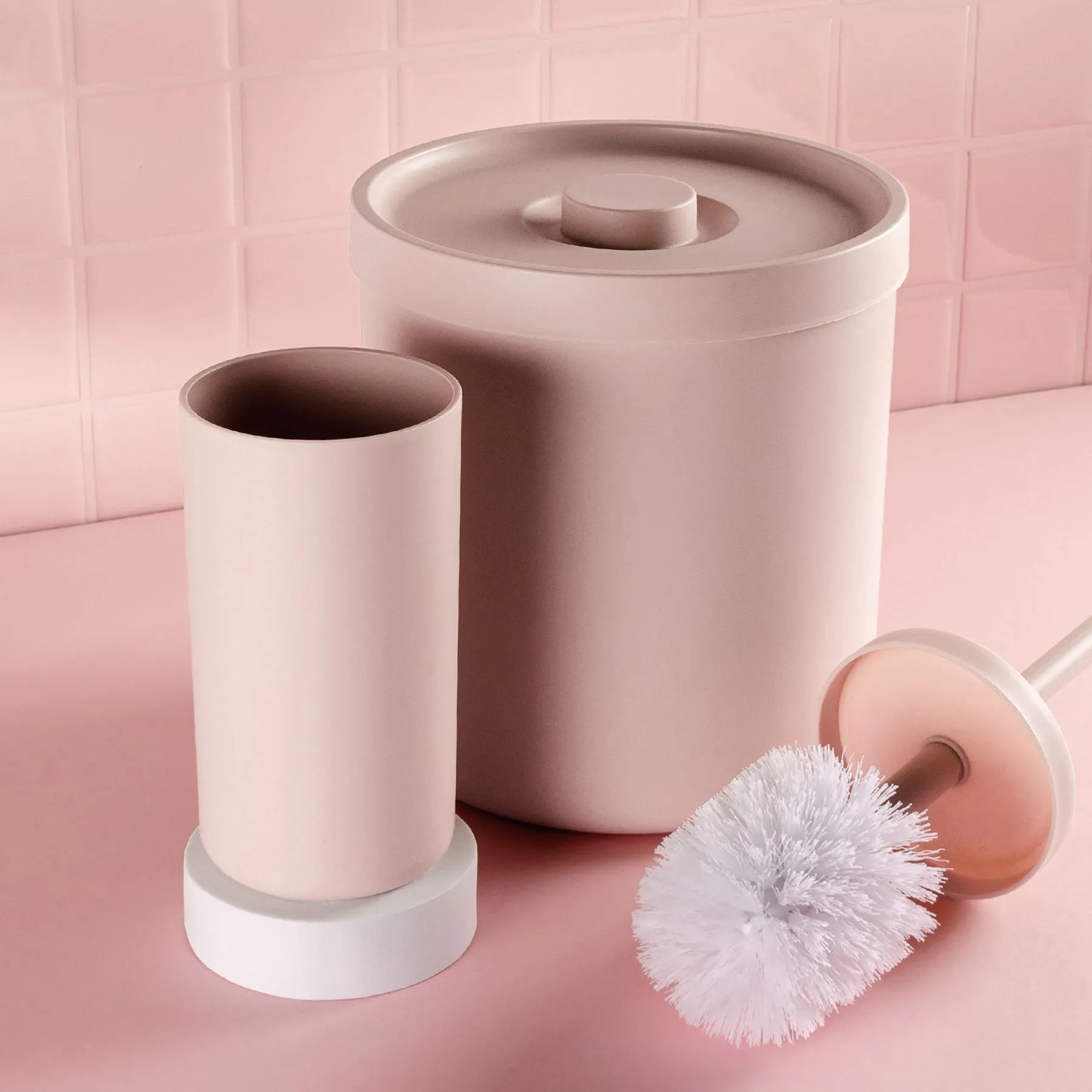 Cesta de basura bold 6 litros color rosa