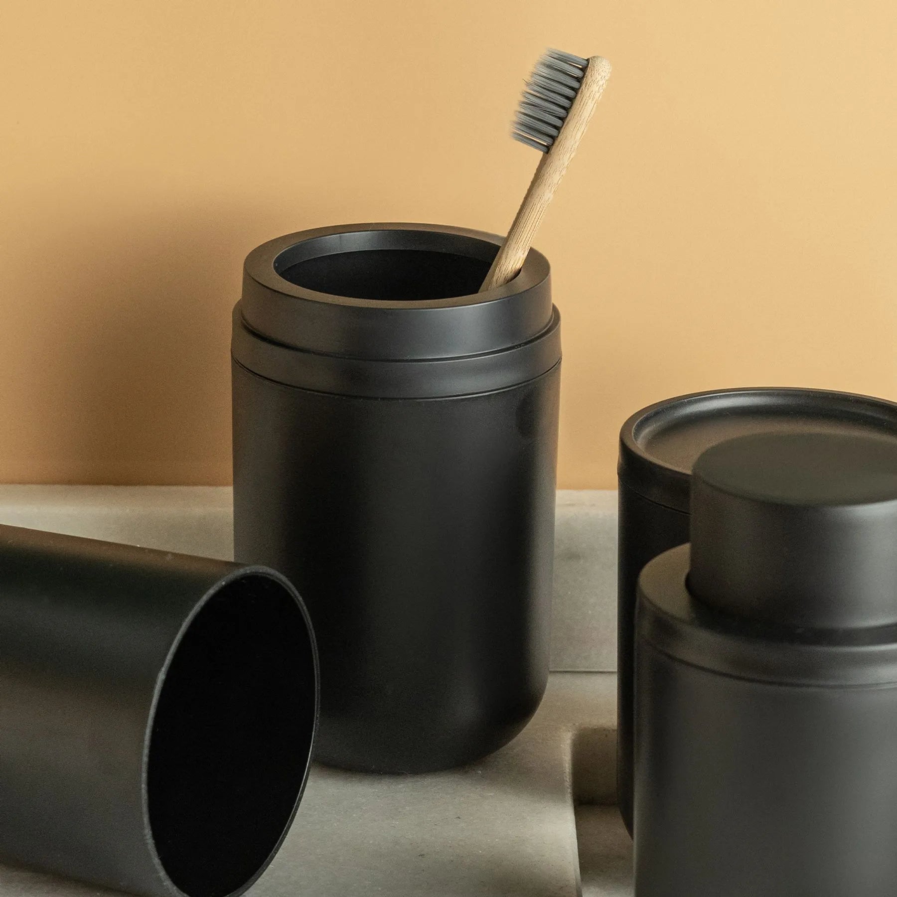 Kit de accesorios para baño bold 3 piezas color negro