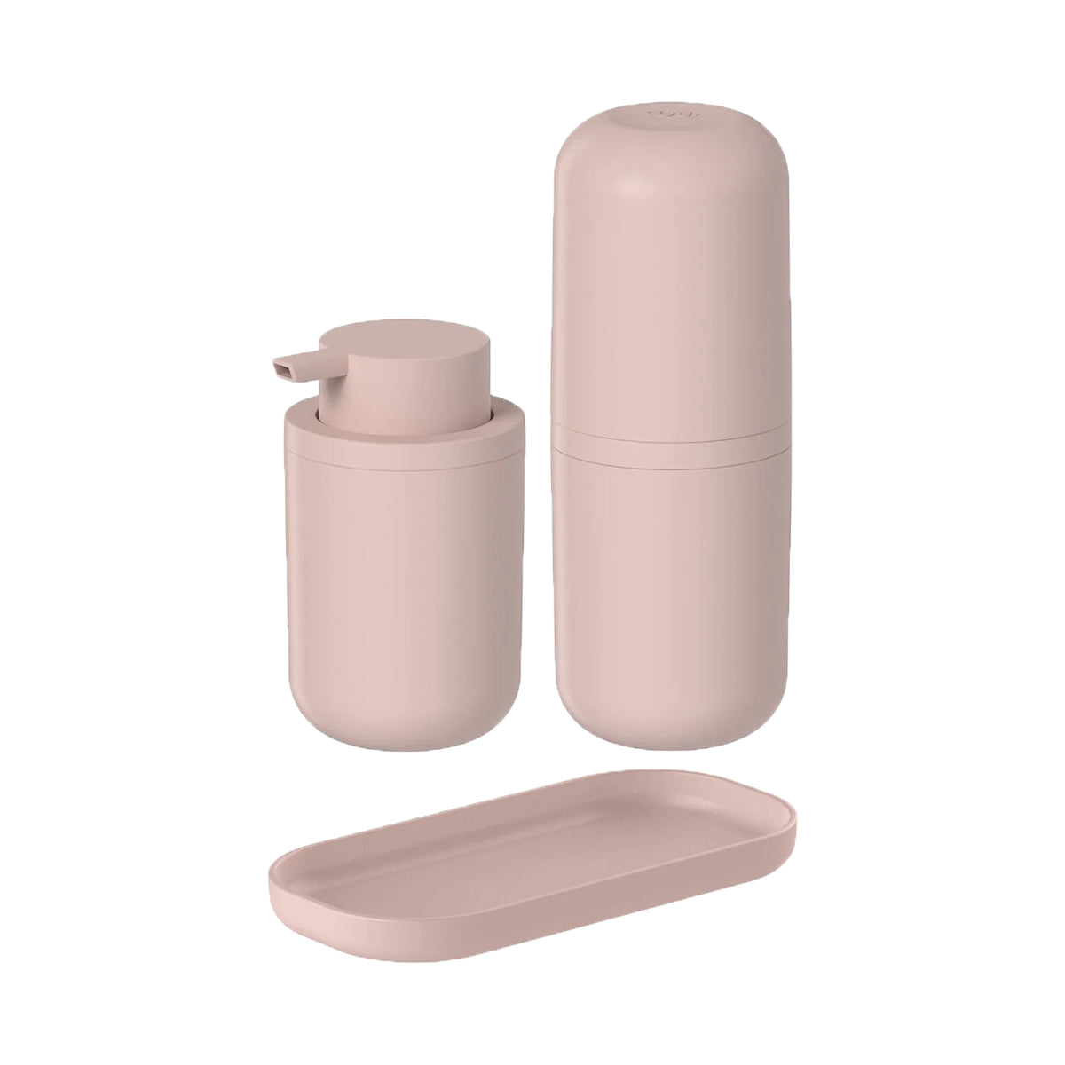 Kit de accesorios para baño bold 3 piezas color rosa