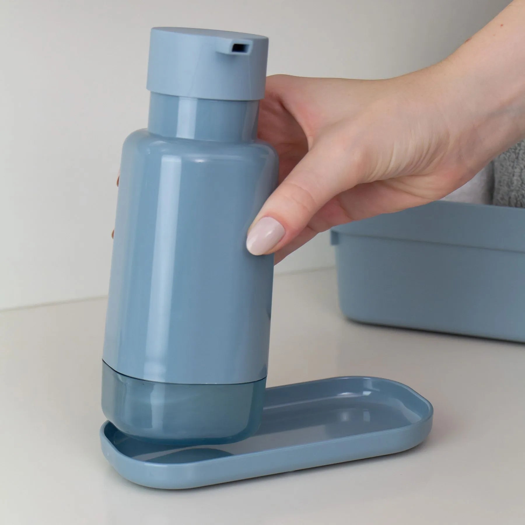 Kit de accesorios para baño bold color azul