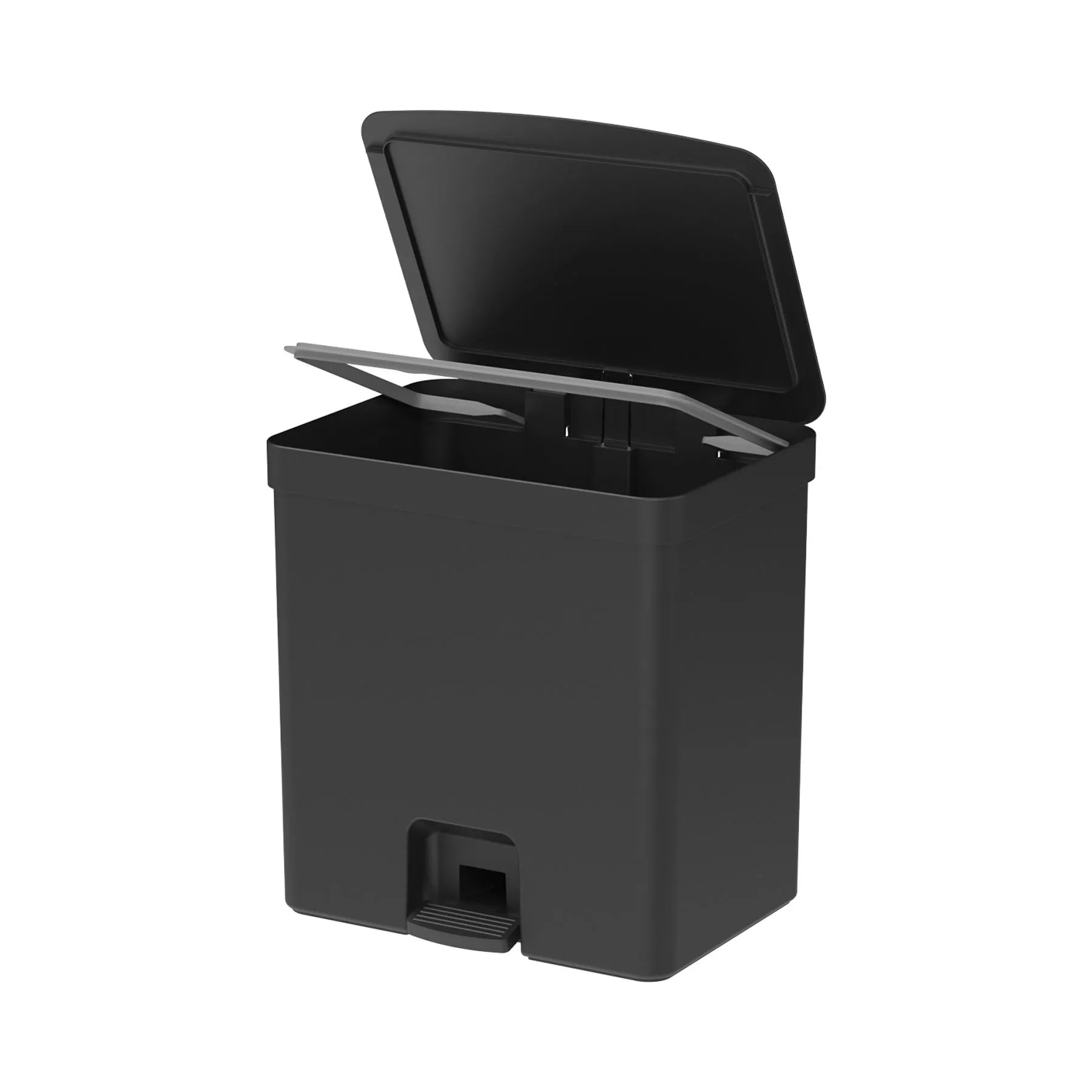 Basurero con pedal Trium de 20 litros color negro