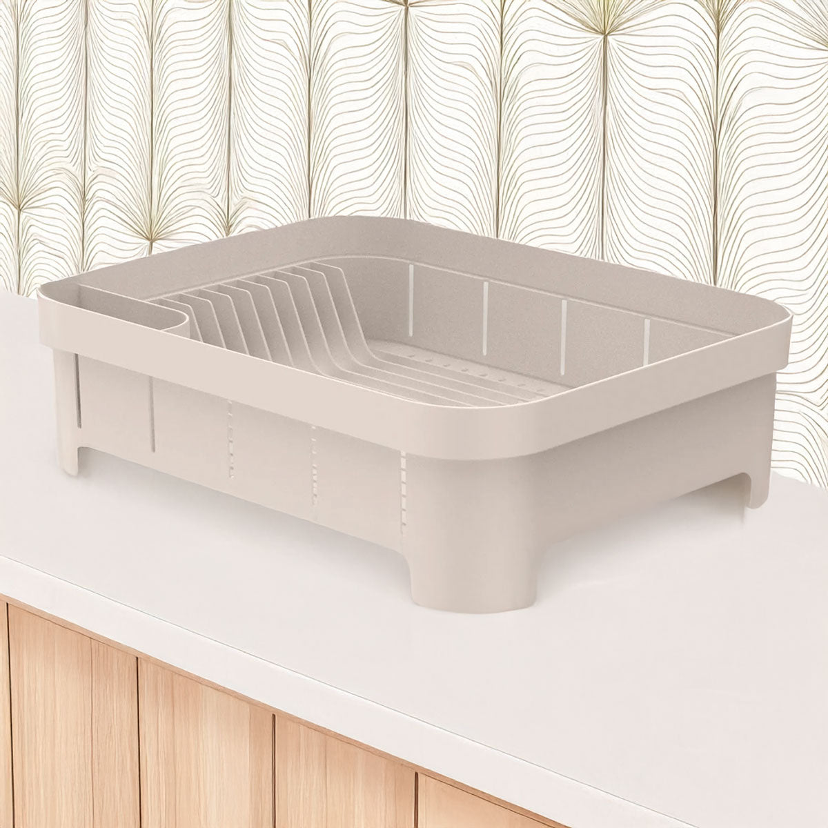Escurreplatos trium color beige