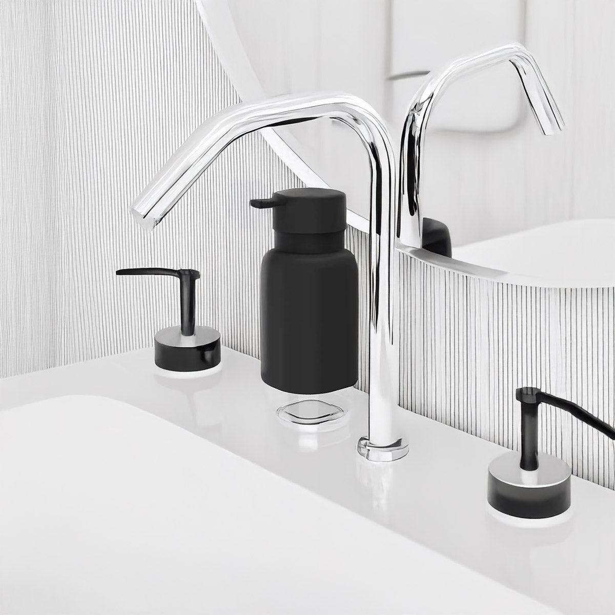 Dispensador para detergente premium trium de 500 ml color negro