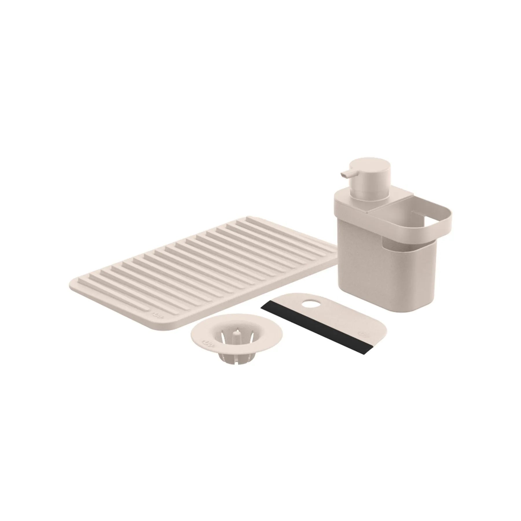 Kit para fregadero 4 piezas color beige