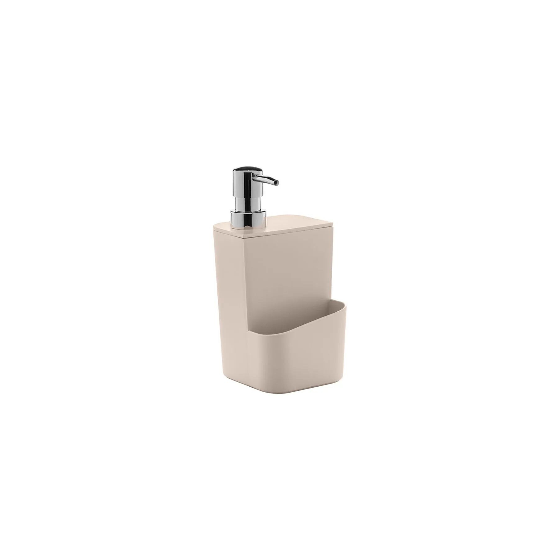 Dispensador con dosificador para detergente de 650 ml color beige