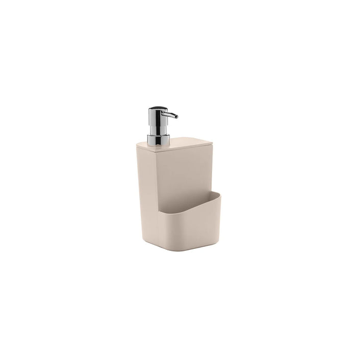 Dispensador con dosificador para detergente de 650 ml color beige