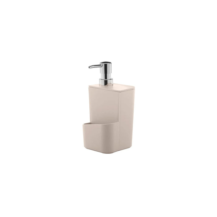 Dispensador con dosificador para detergente de 650 ml color beige