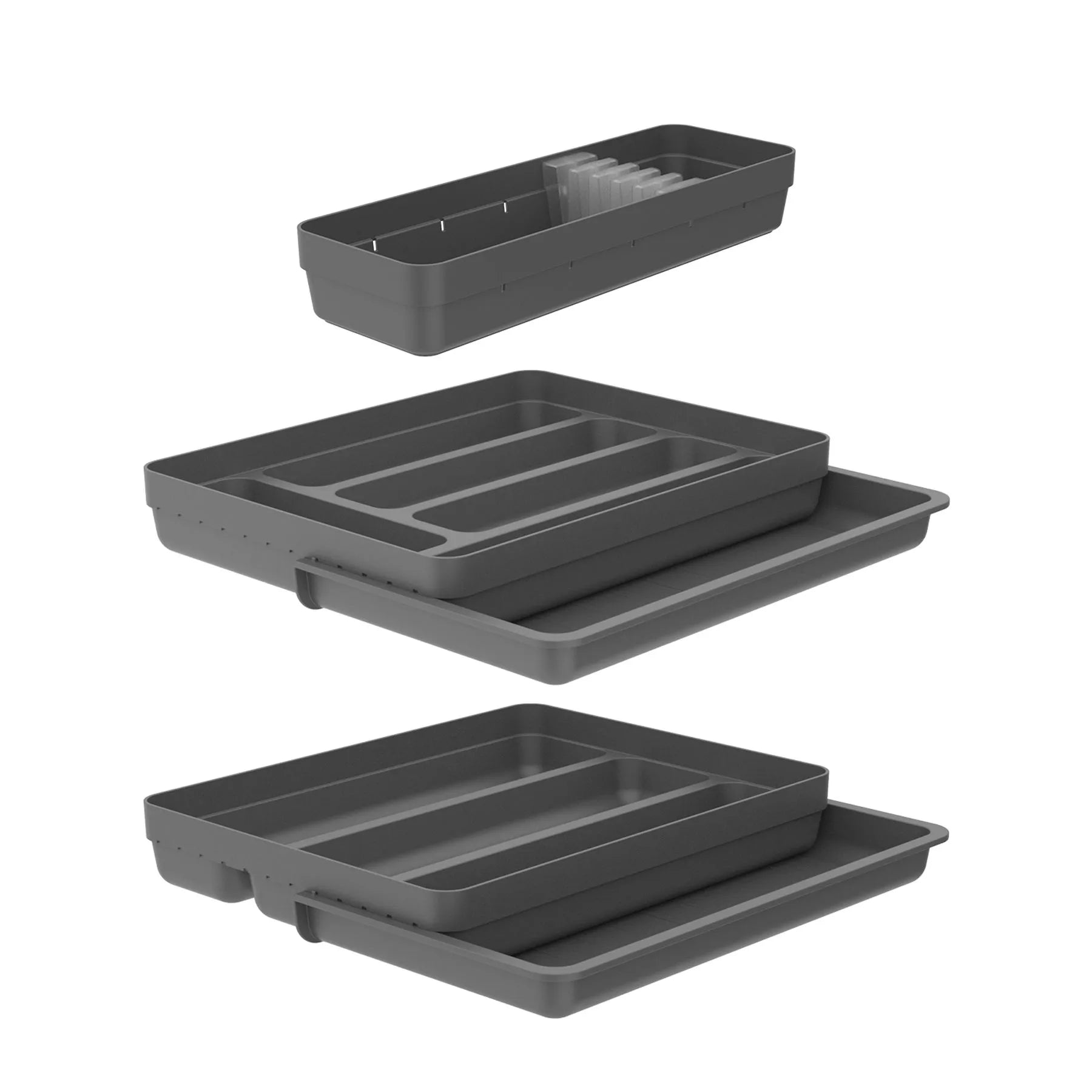 Kit organizador cub color plomo