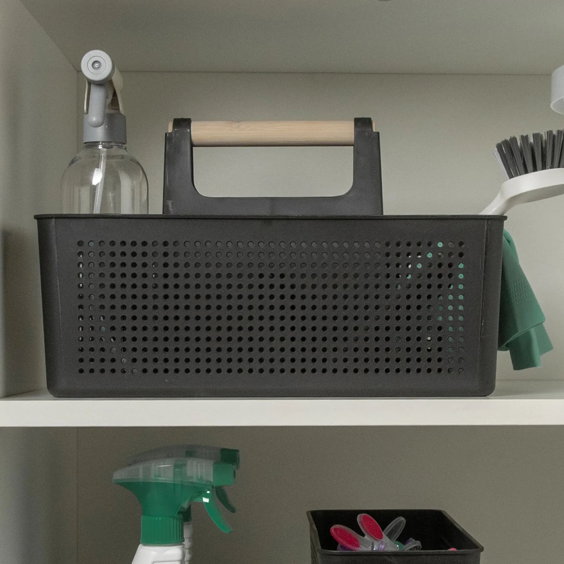 Organizador multiusos de 8 litros color negro