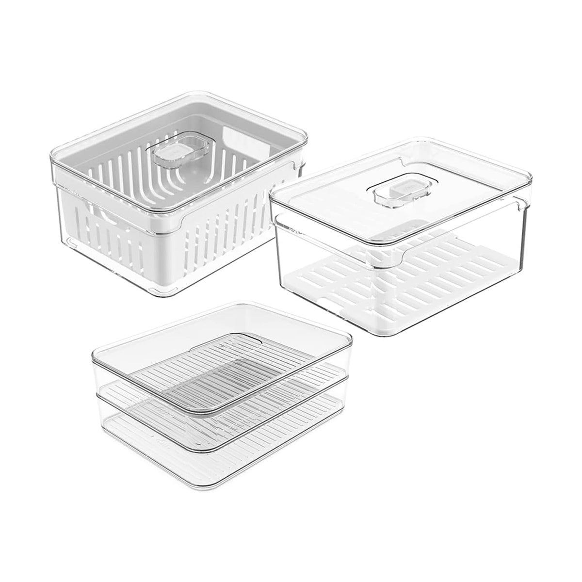 Kit de organizadores para nevera clear fresh