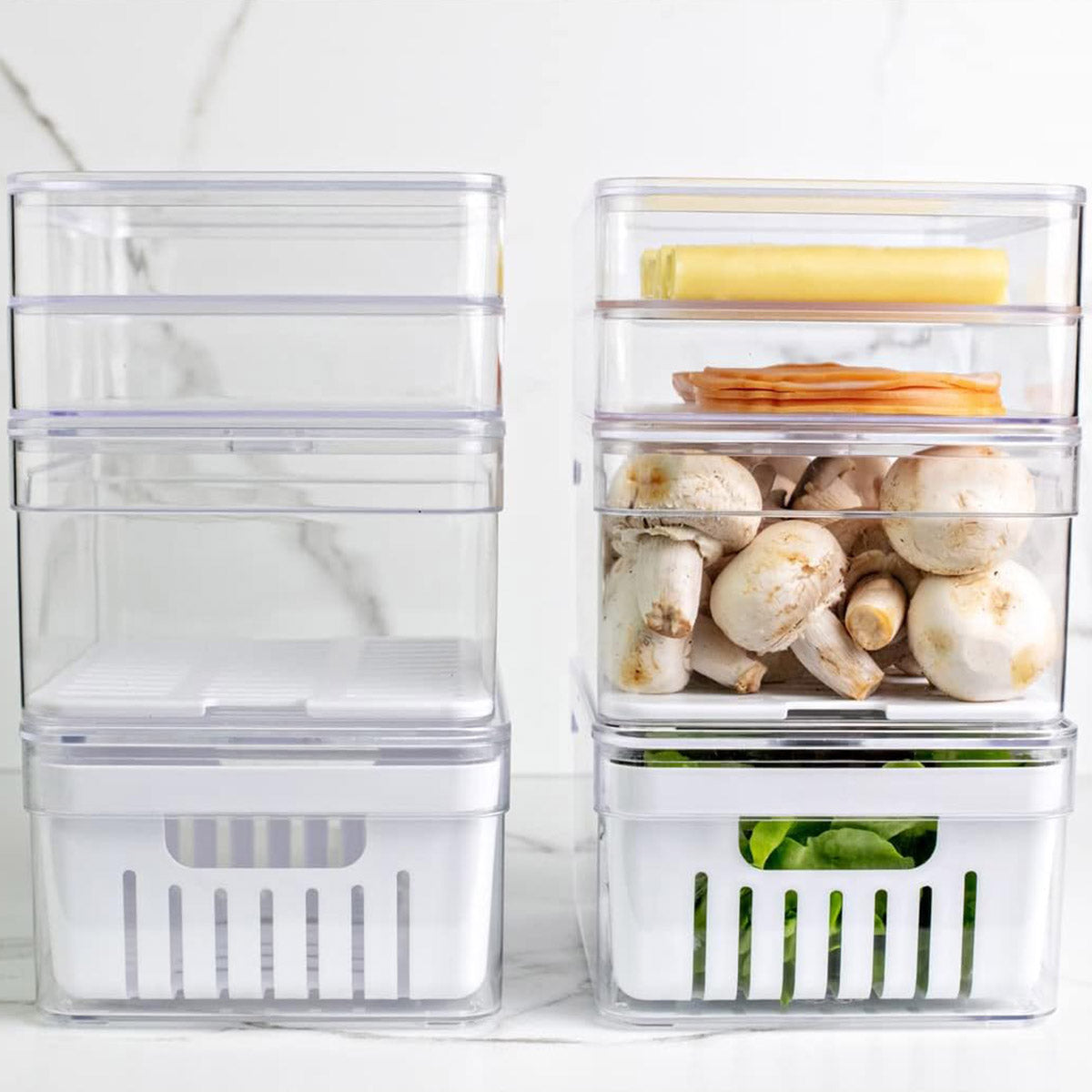 Kit de organizadores para nevera clear fresh