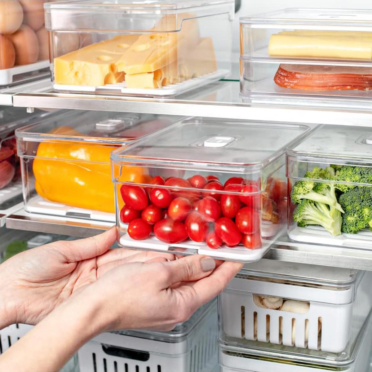 Kit de organizadores para nevera clear fresh