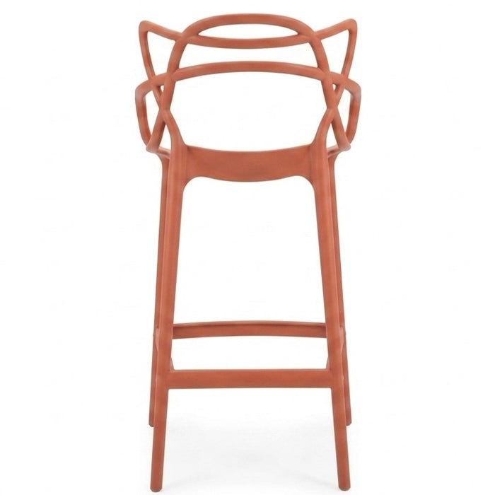 Silla para Bar Palermo, Terracota, con Reposa Pies Doble Propósito