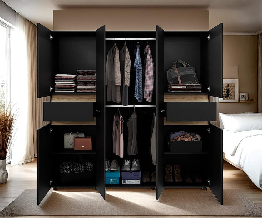 Closet Grande Imperial 200x200 Wengue y Fresno Europeo