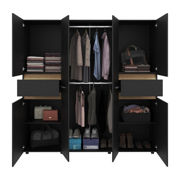 Closet Grande Imperial 200x200 Wengue y Fresno Europeo