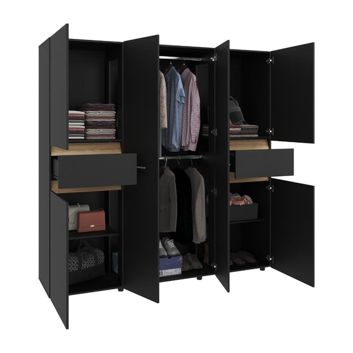 Closet Grande Imperial 200x200 Wengue y Fresno Europeo