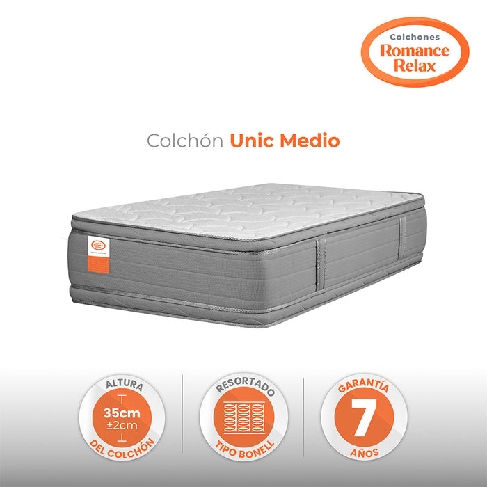 Colchón Rr Unic Medio 100X190X35, Sencillo