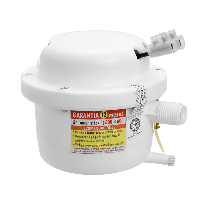 Ducha eléctrica  Fusión blanca 110V marca Boccherini