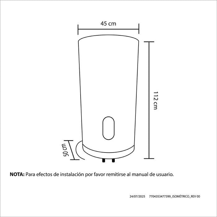 electrodomestico climatizacion calentador acumulacion electrico 74l 19 gal 120 v haceb 9003611 mp madecentro