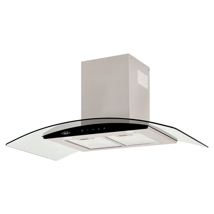 electrodomestico cocina campana peninsula 3 velocidades inoxidable 60 cm haceb 9003203 mp madecentro