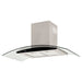electrodomestico cocina campana peninsula 3 velocidades inoxidable 60 cm haceb 9003203 mp madecentro