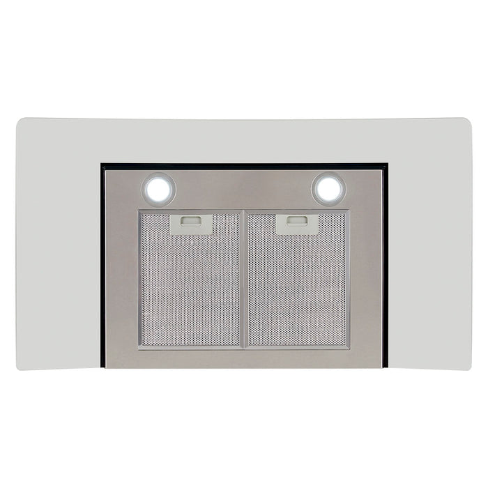 electrodomestico cocina campana peninsula 3 velocidades inoxidable 60 cm haceb 9003203 mp madecentro
