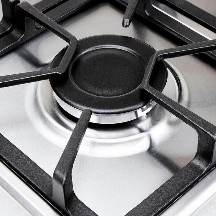 electrodomestico cocina estufa inoxidable 66x54 triple corona gas natural haceb 9003405 mp madecentro